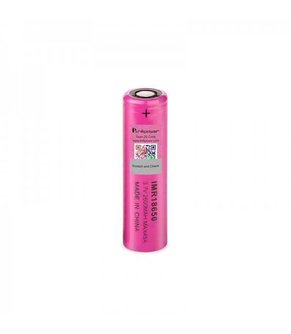 Brillipower 18650 2600Mah 45A Battery - Pink