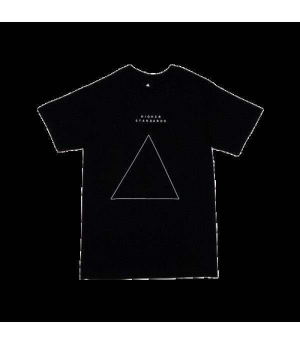 Higher Standards T-Shirt - Embroidered Triangle