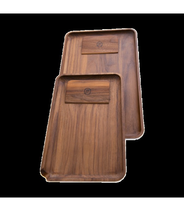 Marley Natural Black Walnut Rolling Tray