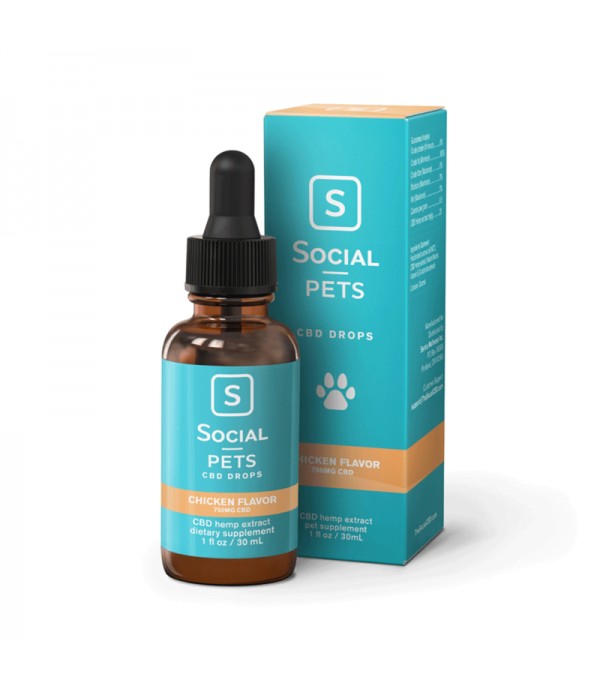 Social CBD Pet Drops 750mg