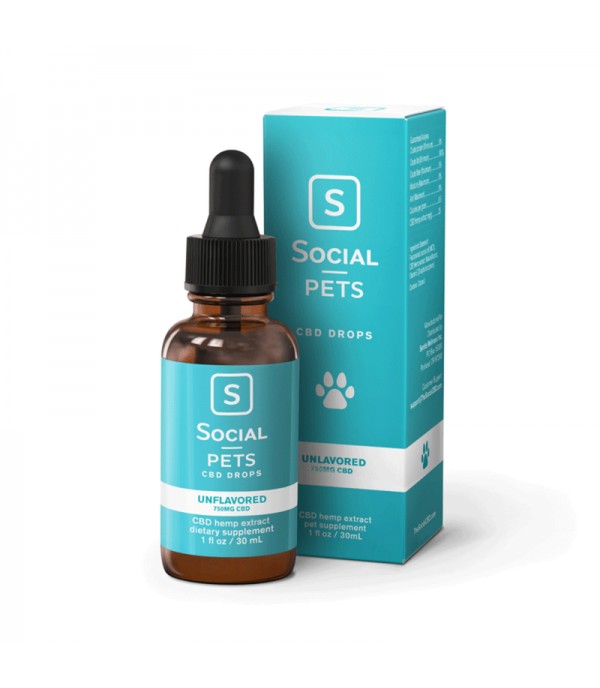 Social CBD Pet Drops 750mg