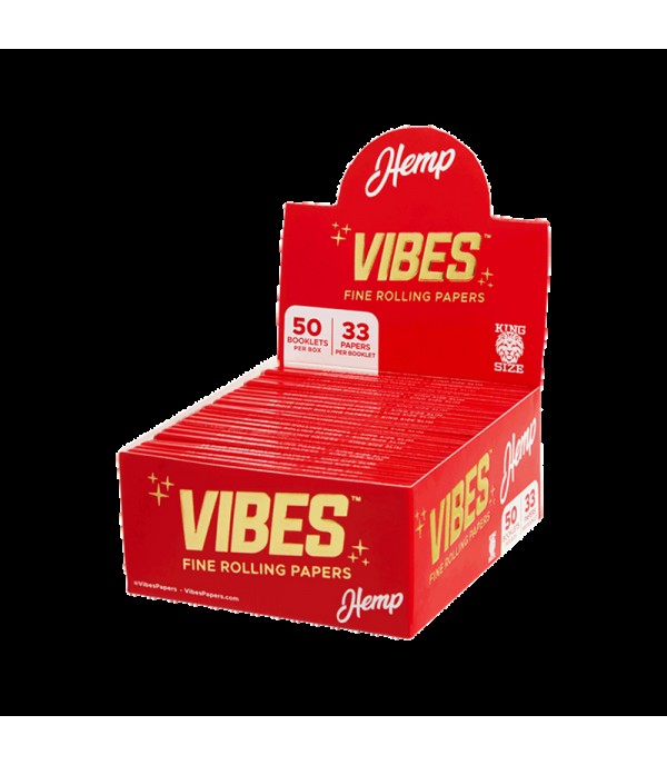 Vibes Papers Box - King Size Slim (1,650 rolling papers)