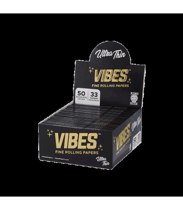 Vibes Papers Box - King Size Slim (1,650 rolling papers)