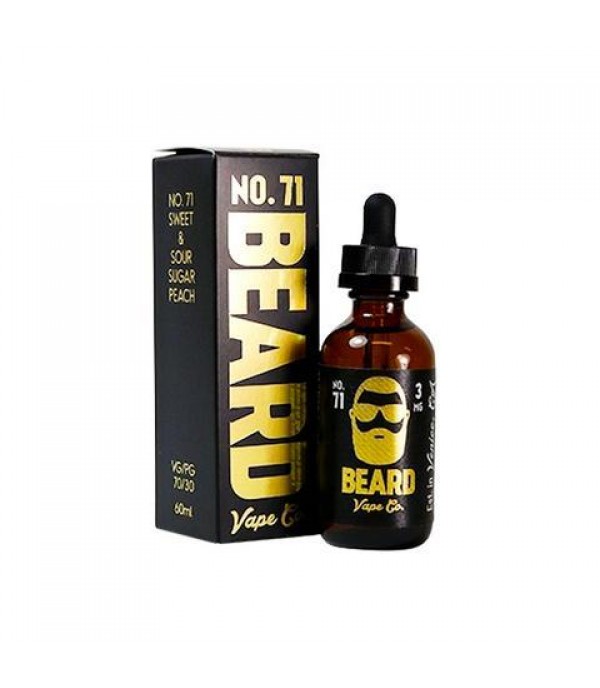 Beard Vape Co No. 71 - Sweet & Sour Sugar Peach (60ml)