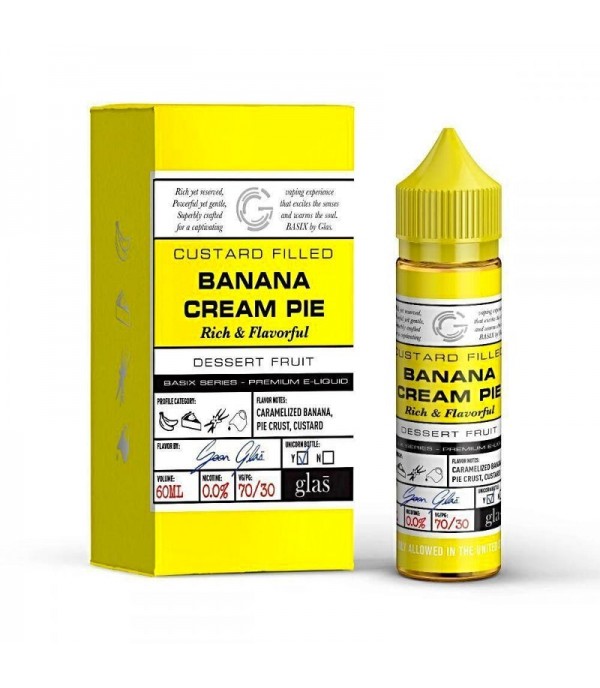 GLAS Basix Banana Cream Pie 60ml Vape Juice