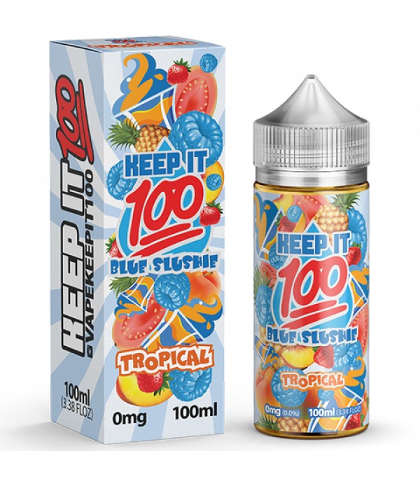 KEEP IT 100 Vape Juice - Tropical Blue Slushie (100mL)