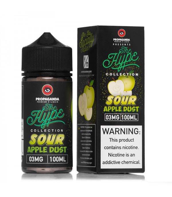 The Hype Sour Apple Dust 100ml Vape Juice