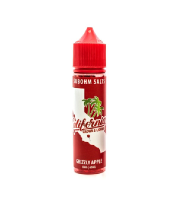 California Grown Sub-Ohm Salts Grizzly Apple 60ml Vape Juice