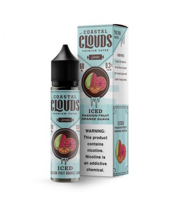 Coastal Clouds Sweets ICED Passion Fruit Orange Guava 60ml Vape Juice