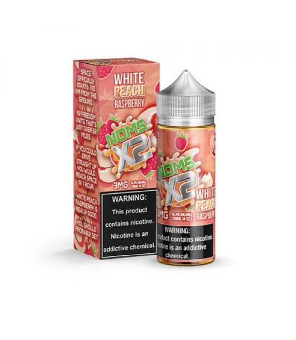 NOMS X2 White Peach Raspberry 120ml Vape Juice