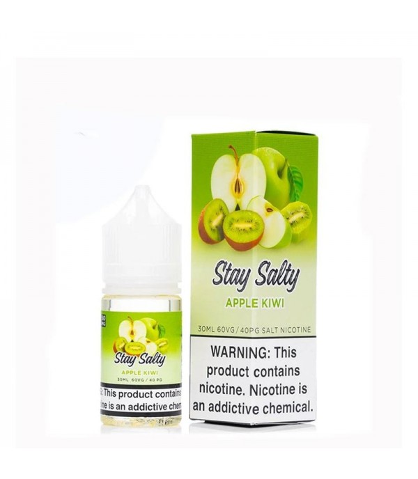 Stay Salty Salts Apple Kiwi 30ml Nic Salt Vape Juice