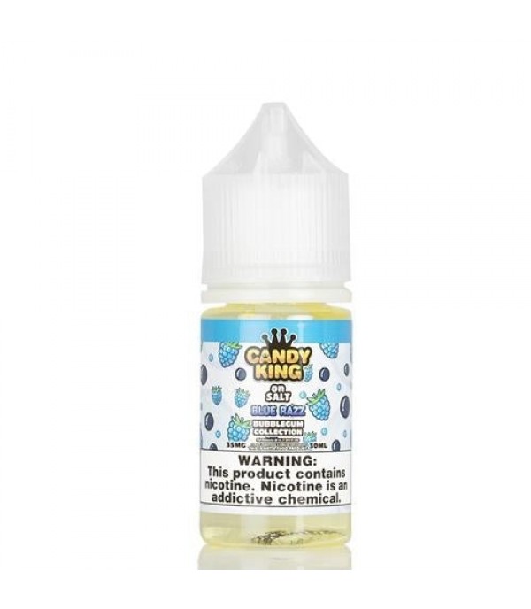 Candy King Bubblegum Salt Blue Razz 30ml Nic Salt Vape Juice