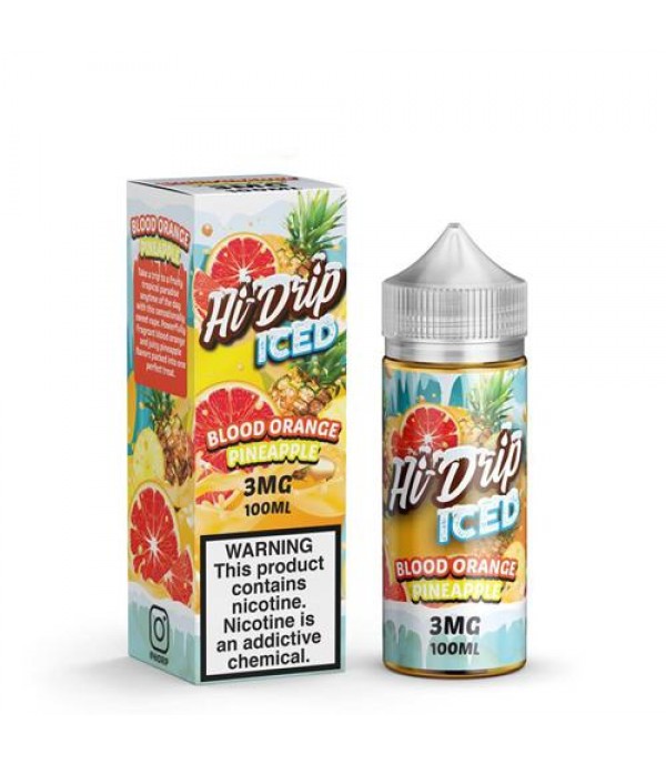 Hi-Drip Blood Orange Pineapple Iced 100ml Vape Juice