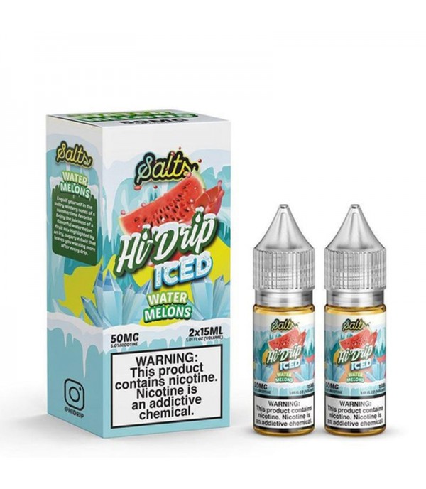 Hi-Drip Salts Water Melons Iced 30ml Nic Salt Vape Juice