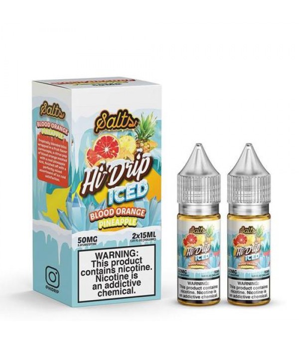 Hi-Drip Salts Blood Orange Pineapple Iced 30ml Nic Salt Vape Juice