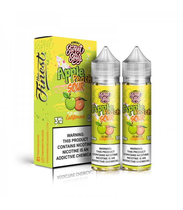 The Finest Apple Peach Sour 2x 60ml Vape Juice