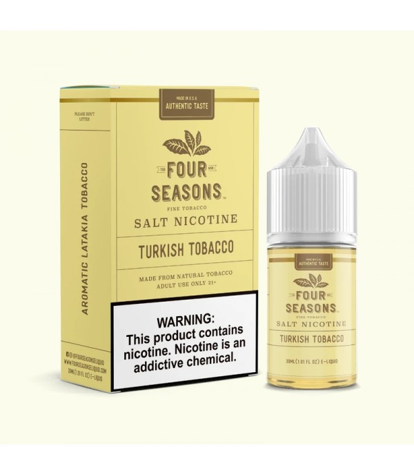 Four Seasons E-Liquids Turkish Tobacco 30ml Nic Salt Vape Juice