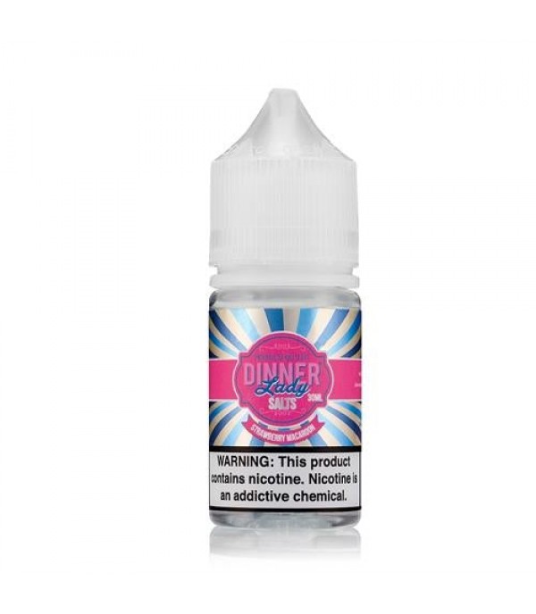 Dinner Lady Salts Strawberry Macaroon 30ml Nic Salt Vape Juice