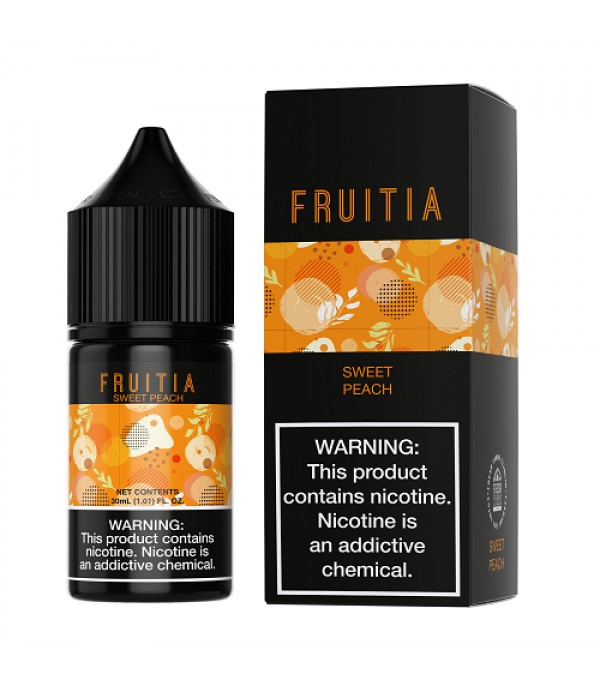 Fruitia Sweet Peach 30ml Nic Salt Vape Juice