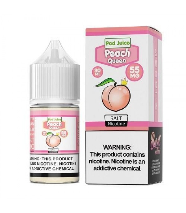 Pod Juice Peach Queen 30ml Nic Salt Vape Juice