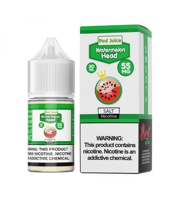 Pod Juice Watermelon Head 30ml Nic Salt Vape Juice