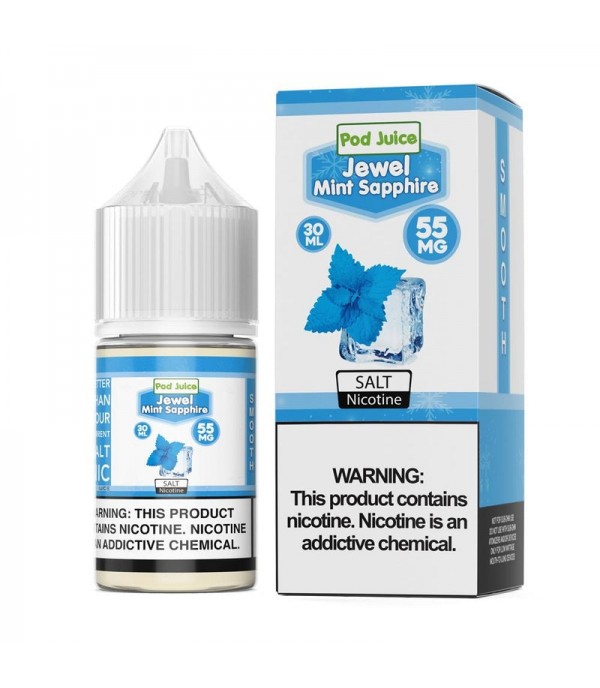 Pod Juice Jewel Mint Sapphire 30ml Nic Salt Vape Juice