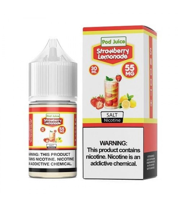 Pod Juice Strawberry Lemonade 30ml Nic Salt Vape Juice