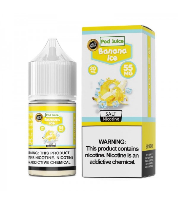 Pod Juice Banana Ice 30ml Nic Salt Vape Juice