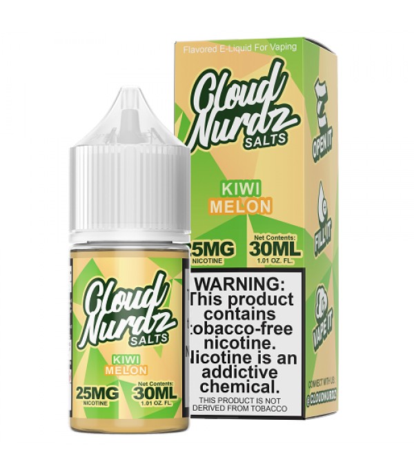 Cloud Nurdz Synthetic Nicotine Kiwi Melon 30ml Nic Salt Vape Juice